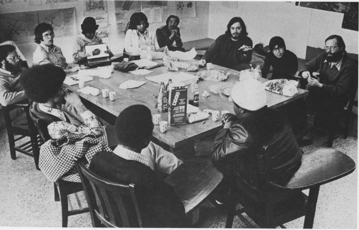 Prof. Tunney Lee and students, 1975