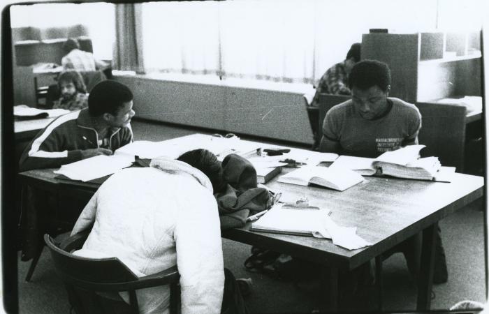 MIT students at work