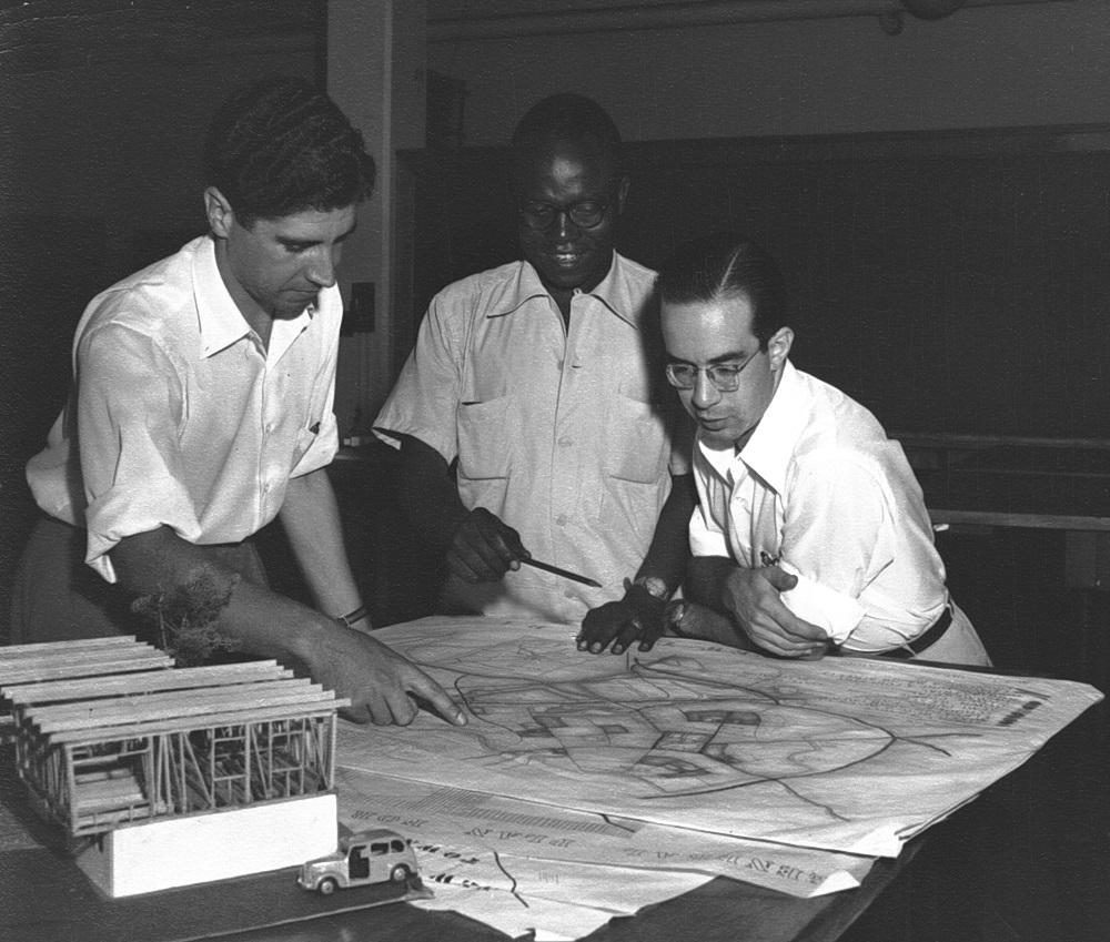 Architecture students, 1953