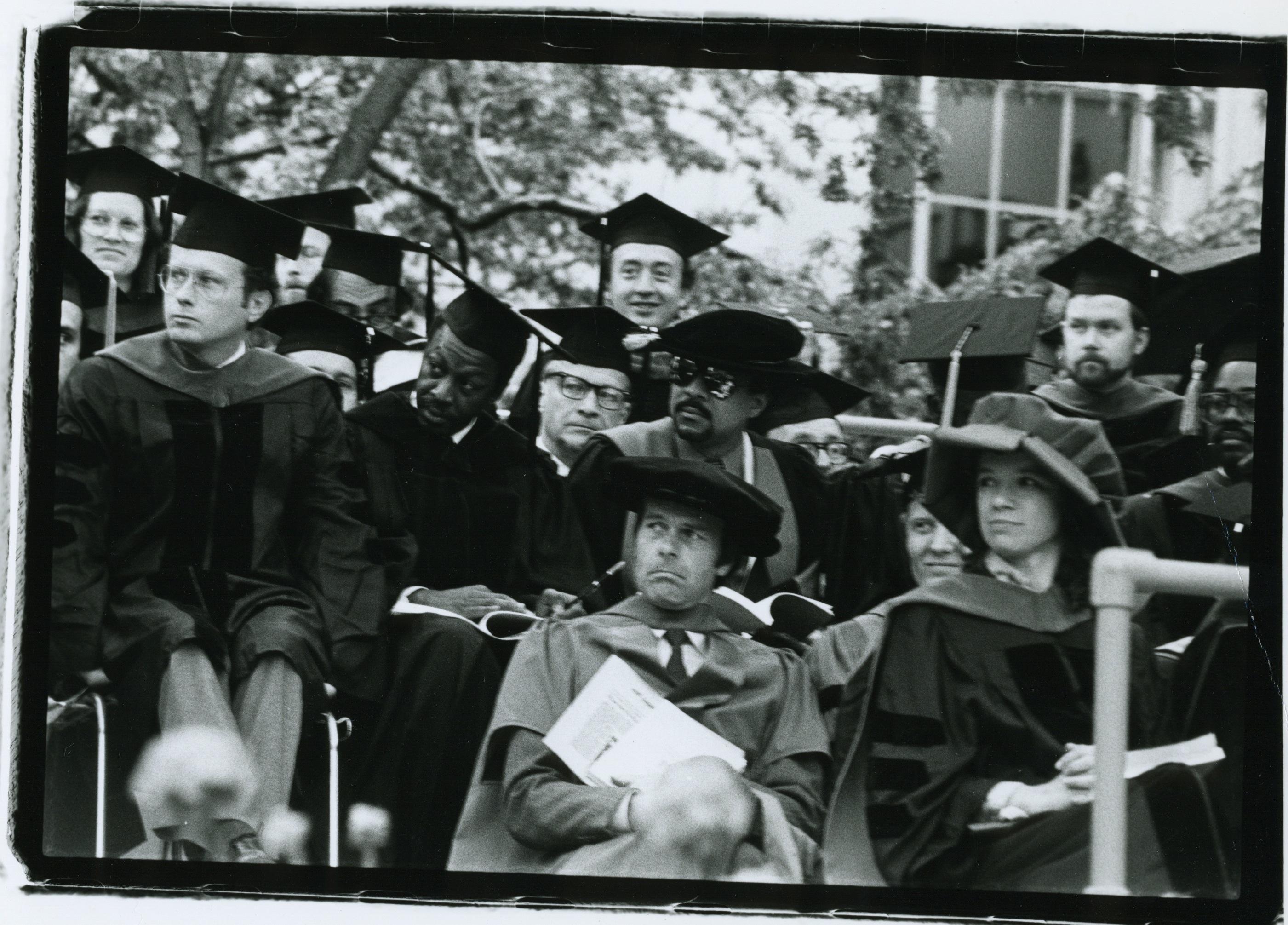 Faculty at 1984 Commencement