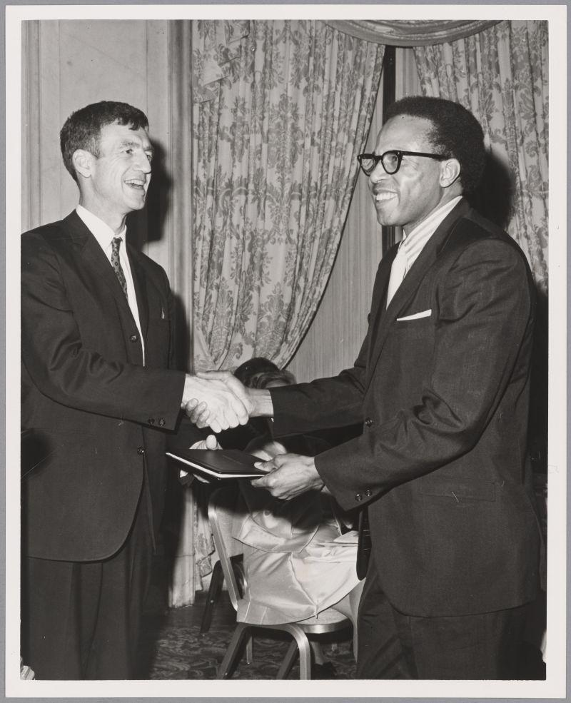 Howard J. Foster receives E. Harris Harbison Award, 1970