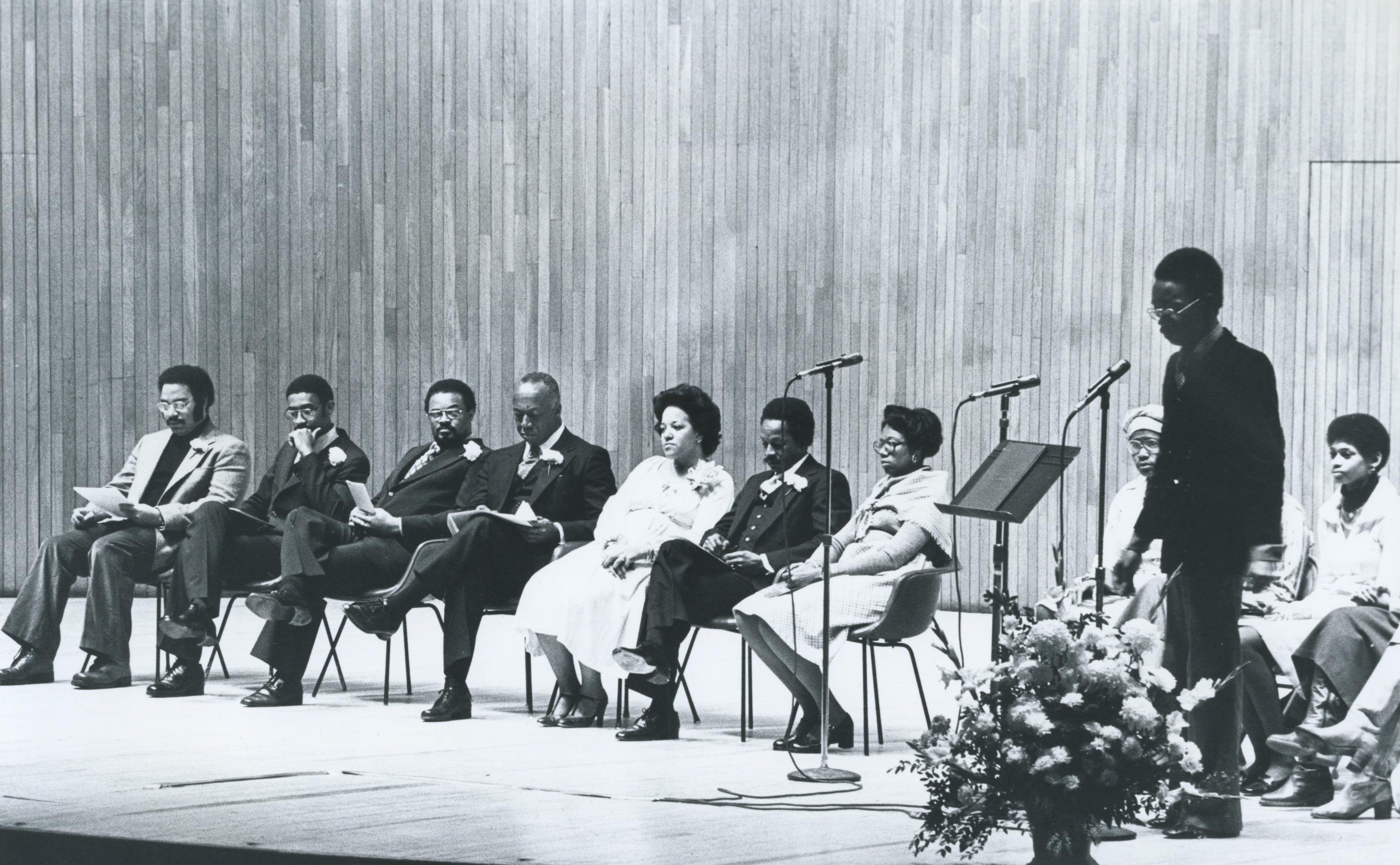 MLK Celebration panel discussion, 1978.