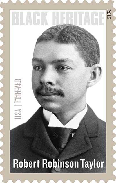 Robert R. Taylor Limited Edition Forever Stamp, 2015 | MIT Black History