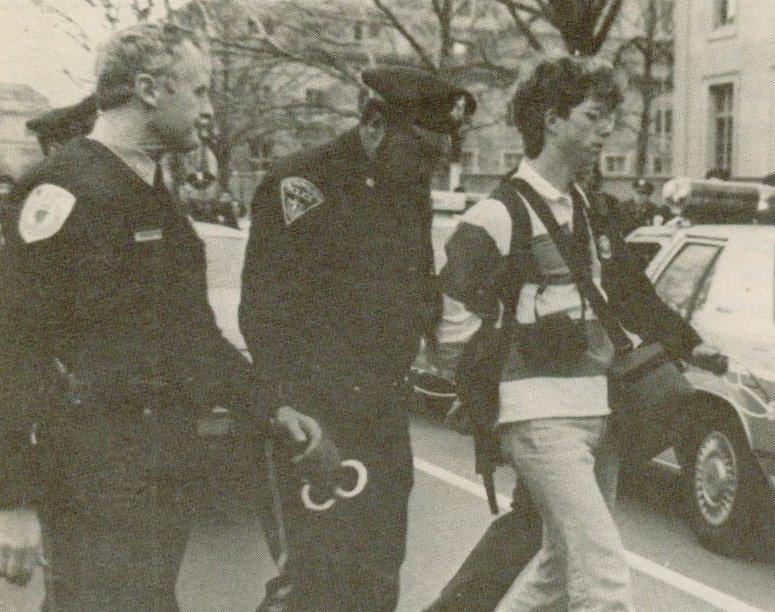 Protest for Divestment at MIT, 1990
