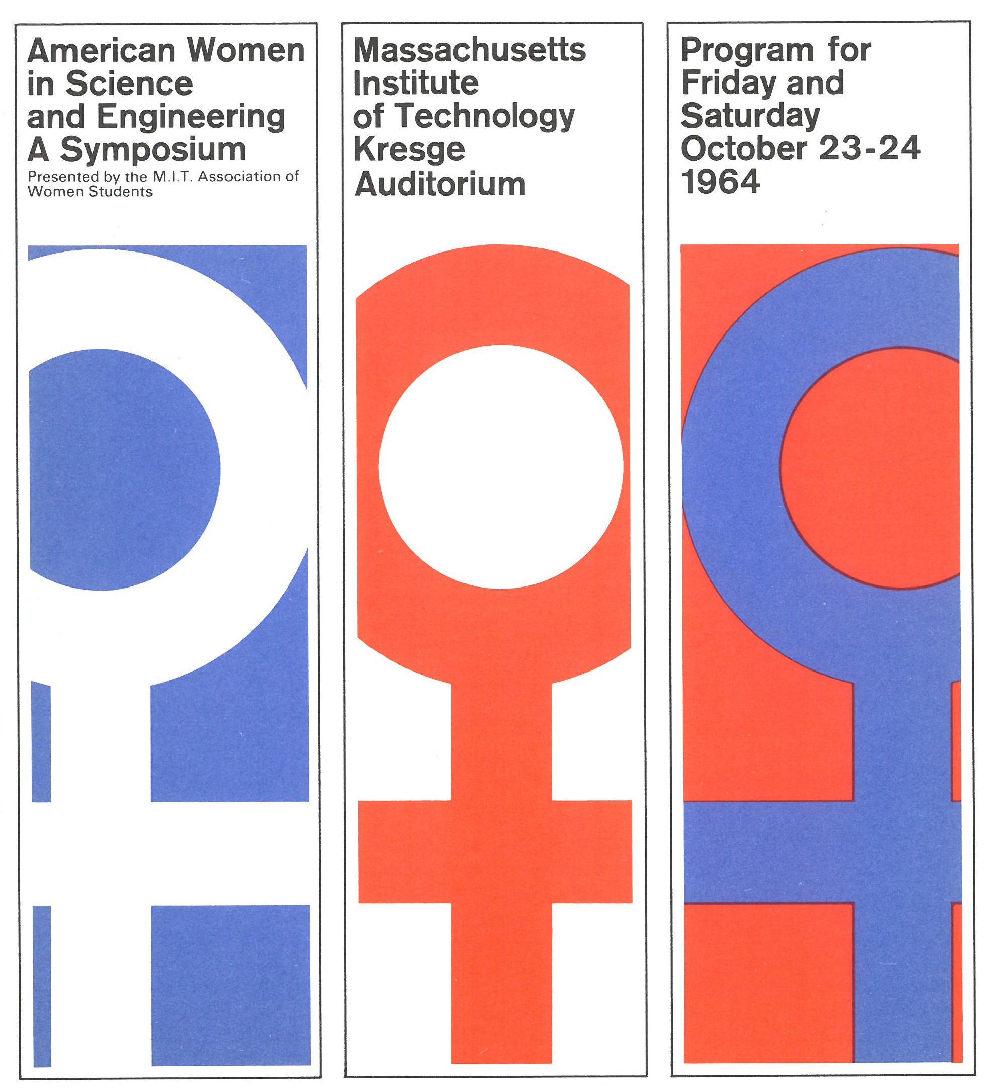 Document: "American Women in Science and Engineering" symposium brochure, 1964