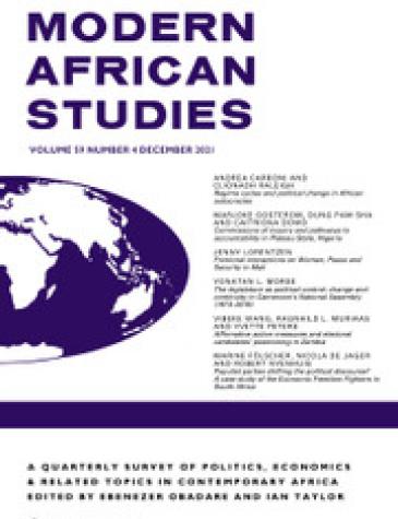 Journal of Modern African Studies, 1963